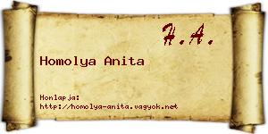 Homolya Anita névjegykártya